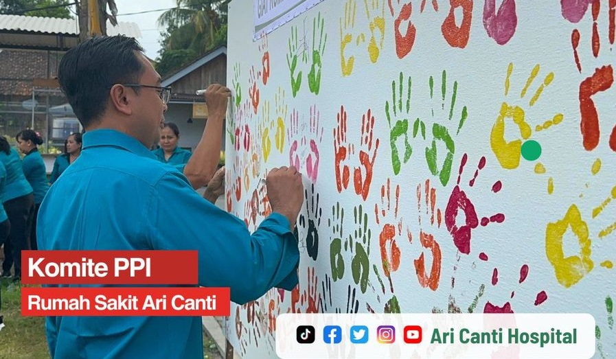 Peringati Hari Kebersihan Tangan Sedunia, RS Ari Canti adakan Kampanye Giat Cuci Tangan selama 7 Hari (13-17 Mei 2024)